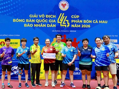 TP.HCM khởi đầu ấn tượng tại môn bóng bàn Đại hội Thể thao toàn quốc lần 2026