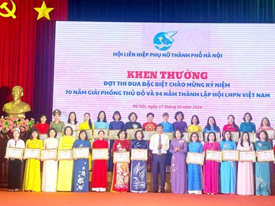  Biểu dương “Phụ nữ Thủ đô tiêu biểu” năm 2024
