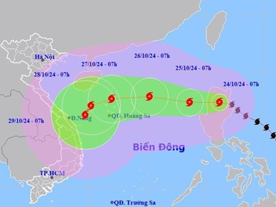  Bão Trà Mi hướng vào miền Trung, diễn biến khó lường