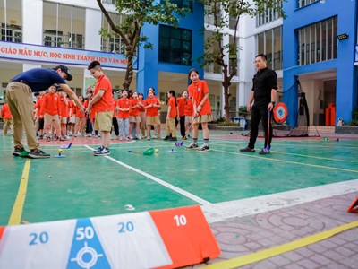  Trường tiểu học công lập đầu tiên trên cả nước đưa golf vào giảng dạy