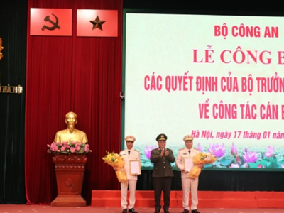 Công an thành phố Hà Nội có 2 tân Phó Giám đốc