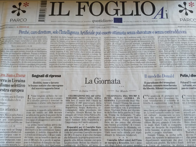 Báo Italia phát hành ấn phẩm do AI thực hiện