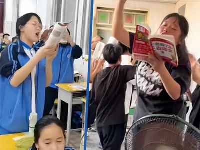 Trường học Trung Quốc khuyến khích học sinh vừa nhảy vừa... đọc sách