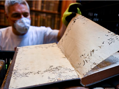 Tu viện nghìn năm tuổi bảo vệ kho sách cổ trước hiểm họa côn trùng