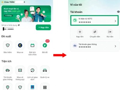 Cách chuyển sang tài khoản giao thông để ôtô qua trạm thu phí