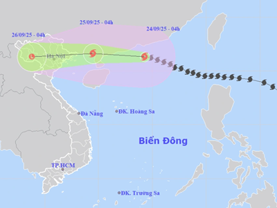 Cập nhật thông tin mới nhất về bão số 9 Ragasa