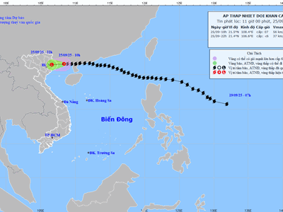 Bão số 9 Ragasa suy yếu thành áp thấp nhiệt đới