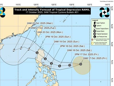 Áp thấp nhiệt đới có khả năng mạnh lên thành bão số 12
