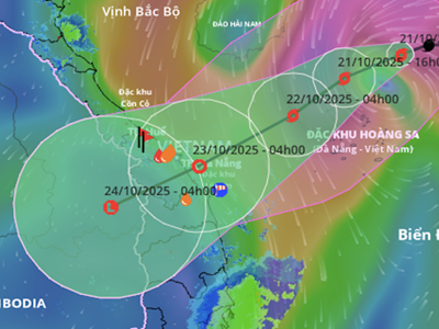 Bão số 12 Fengshen gây mưa lớn tới 900 mm ở miền Trung