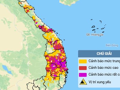 Cảnh báo lũ quét tại 9 tỉnh, thành ở miền Trung