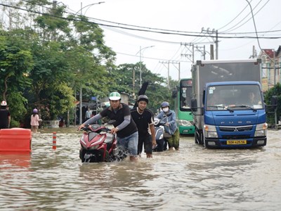 Cẩn trọng mưa dông và triều cường