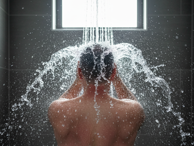 Tắm nước lạnh vài phút để kích hoạt nút “khởi động lại” trong não bộ