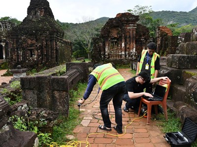  Số hóa toàn bộ kiến trúc, hiện vật tại di sản Mỹ Sơn