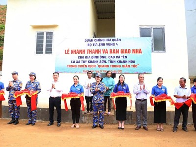 Khánh thành ngôi nhà trong “Chiến dịch Quang Trung” sau 17 ngày xây dựng