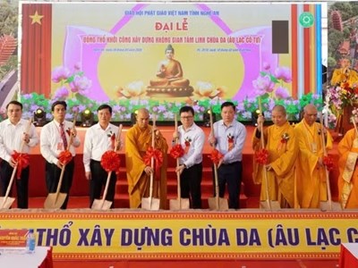 Khởi công xây dựng Chùa Da ở Nghệ An, nơi thờ tự hơn 500 nhà báo - liệt sĩ