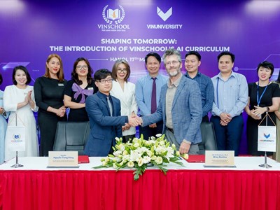 Vinschool triển khai Chương trình Giáo dục Trí tuệ Nhân tạo toàn diện từ mầm non đến lớp 12