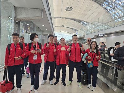 Đoàn Thể thao Việt Nam đã đến Thái Lan, sẵn sàng cho SEA Games 33