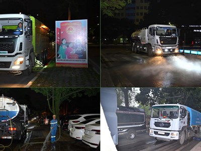 URENCO góp phần giữ gìn diện mạo văn minh đô thị trong ngày hội bầu cử
