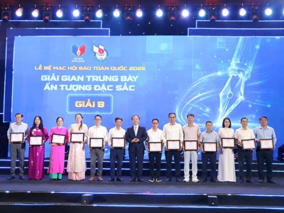 Liên Chi hội Nhà báo Bộ VHTTDL đoạt Giải B Gian trưng bày ấn tượng, đặc sắc tại Hội Báo toàn quốc 2026