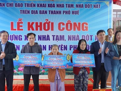 Huế: Phấn đấu hoàn thành xóa nhà tạm, nhà dột nát trong quý III năm 2025