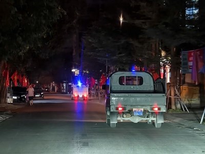 Tuần tra xuyên đêm đảm bảo an ninh trật tự trước ngày bầu cử