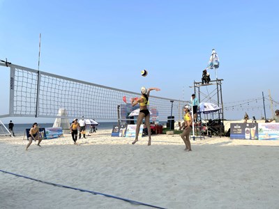 Khai mạc Giải Bóng chuyền nữ bãi biển tỉnh Quảng Ngãi
