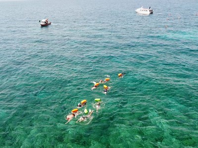 Giải bơi vượt biển Lý Sơn diễn ra trong hai ngày 1-2.6