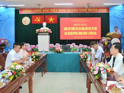 Quảng Ngãi họp báo thông tin các sự kiện VHTTDL 