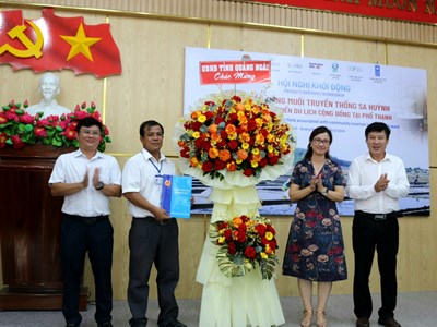 Khởi động Dự án bảo tồn đồng muối truyền thống Sa Huỳnh gắn với phát triển du lịch cộng đồng