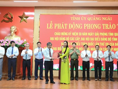Quảng Ngãi phát động thi đua cao điểm chào mừng 50 năm giải phóng 