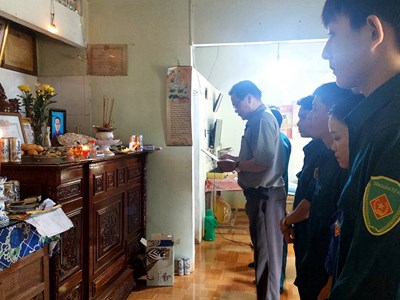 Ấm lòng mâm cơm giỗ liệt sĩ 