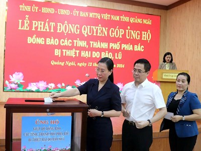 Phát động quyên góp ủng hộ đồng bào các tỉnh, thành phía Bắc 
