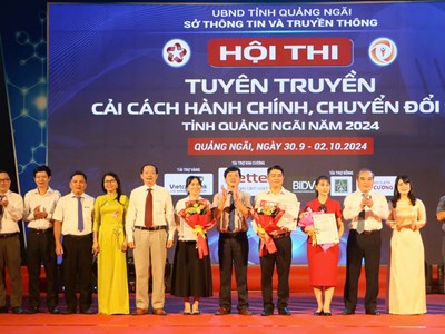 Bình Sơn đoạt giải Nhất Hội thi tuyên truyền cải cách hành chính, chuyển đổi số 