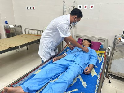 Hỗ trợ cấp cứu thành công cho bệnh nhân ở đảo Lý Sơn