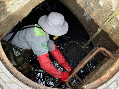 Khơi thông cống, giảm ngập cục bộ cho đô thị TP Quảng Ngãi