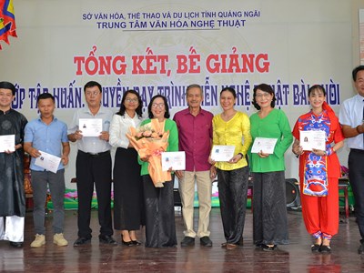 Quảng Ngãi tập huấn, truyền dạy trình diễn Nghệ thuật Bài chòi