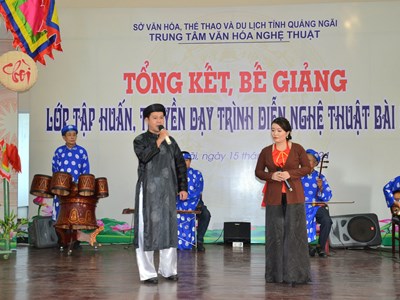 “Tiếp sức” cho nghệ thuật bài chòi lan tỏa