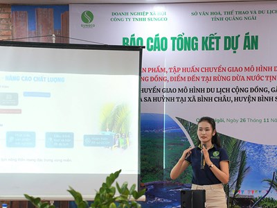 Xây dựng sản phẩm, chuyển giao mô hình du lịch cộng đồng rừng dừa nước Tịnh Khê và Bình Châu