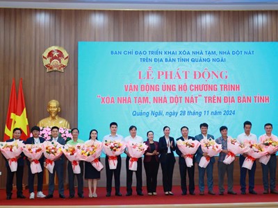 Quảng Ngãi phát động ủng hộ xóa nhà tạm, nhà dột nát 