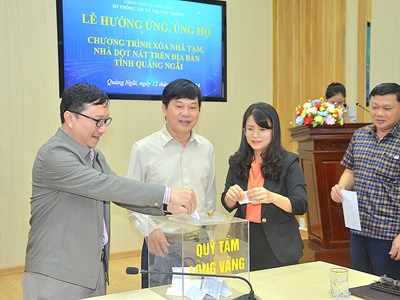 Quảng Ngãi hưởng ứng, ủng hộ Chương trình xóa nhà tạm, nhà dột nát