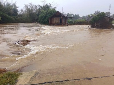 Quảng Ngãi ra thông báo lũ khẩn cấp trên các sông 
