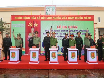 Quảng Ngãi ra quân đợt cao điểm tấn công, trấn áp tội phạm dịp Tết Nguyên đán Ất Tỵ 2025