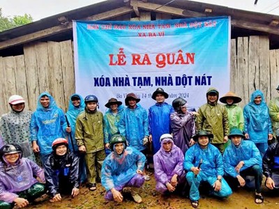 Bộ CHQS tỉnh Quảng Ngãi thành lập 18 Tổ công tác hỗ trợ xây dựng nhà