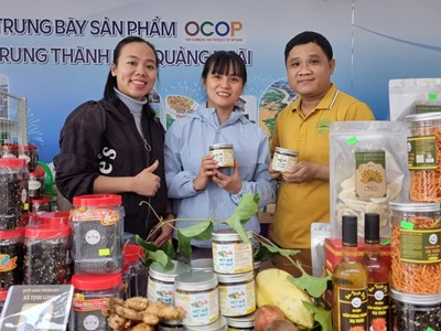TP Quảng Ngãi trưng bày sản phẩm OCOP và sản phẩm đặc trưng