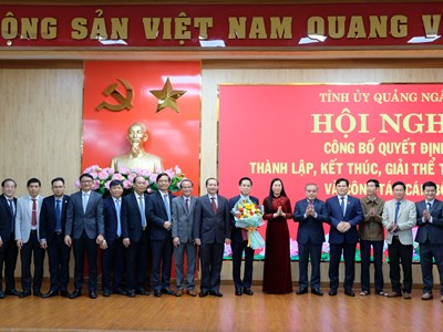 Thành lập Ban Tuyên giáo và Dân vận Tỉnh ủy Quảng Ngãi