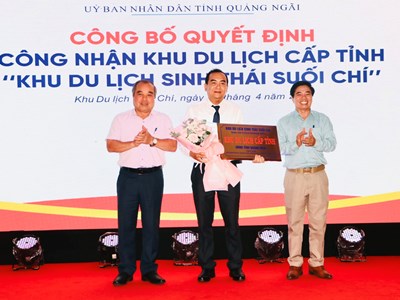 Công nhận Khu du lịch sinh thái Suối Chí là Khu du lịch cấp tỉnh