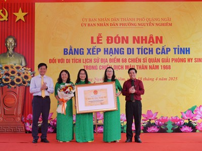 Đón Bằng di tích cấp tỉnh địa điểm 68 chiến sĩ quân giải phóng hy sinh