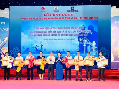 Quảng Ngãi phát động Tháng Công nhân và hành động về An toàn, vệ sinh lao động