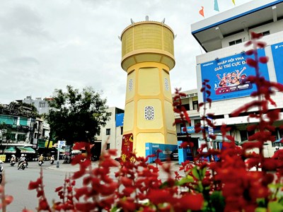 Tháp nước - công trình kiến trúc cổ xưa tọa lạc trong lòng TP Quảng Ngãi