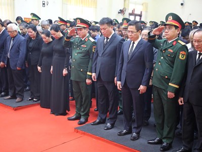 Lễ truy điệu nguyên Chủ tịch nước Trần Đức Lương tại quê nhà Quảng Ngãi